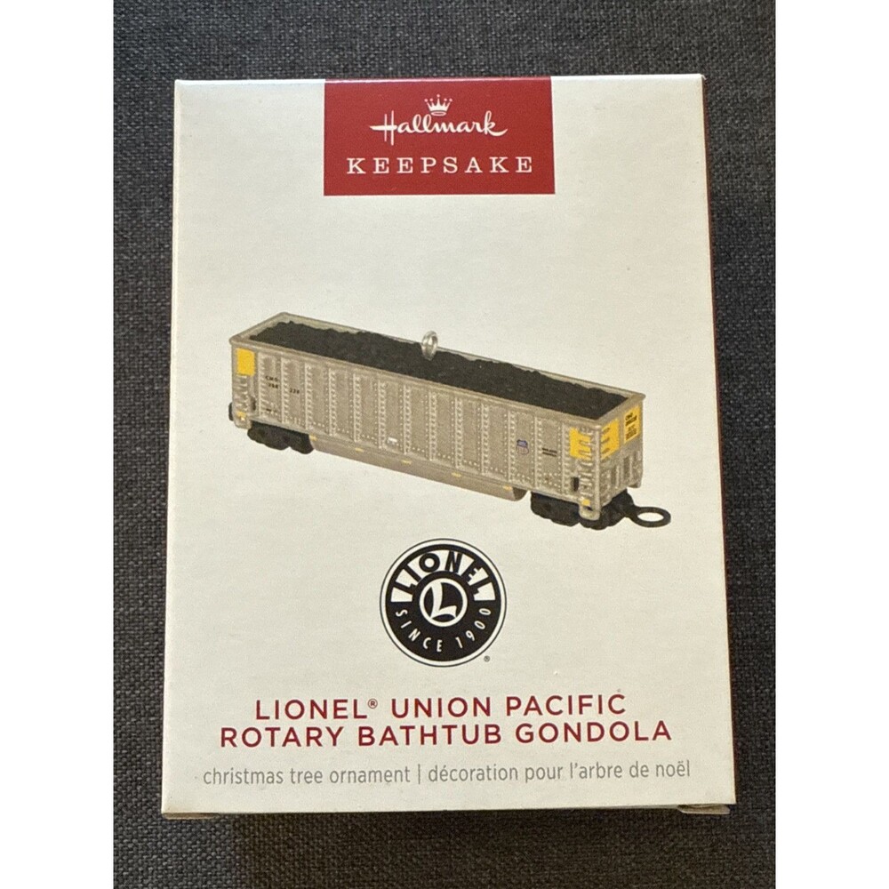 Lionel Trains Union Pacific Rotary Bathtub Gondola Ornament Hallmark Keepsake